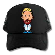 Leo Messi Arg Gorra Trucker Camionera Black Series