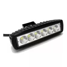 Faro Auxiliar Barra Rectangular 6 Led 18w 4x4 Moto Auto Xls