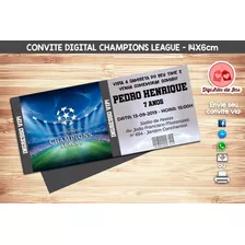 Convite Digital Ingresso - Champions League (futebol)