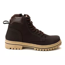 Coturno Bota Masculina Com Ziper Calce Fácil Confortavel