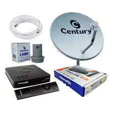 Nova Antena Parabólica Ku Century Completa Midia Box B7 5g