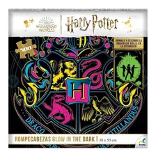 Rompecabezas Fluorescente Novelty Corp Harry Potter Glow In The Dark Jca-2453 De 500 Piezas