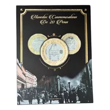 Album Coleccionador Para Monedas Y Billete De 20 Pesos