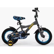 Bicicleta Niño Dc Batman Aro 12 Rueditas De Apoyo Negro