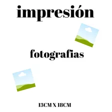 Impresión De 7 Fotografías 13cm X 18cm