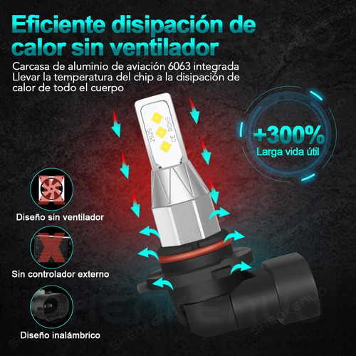 Para 2004-2014 Ford F150 Focos Led 9145 9007 Luz Alta/baja 1 Foto 8