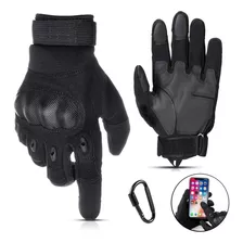 Guantes Aptos Para Pantalla Táctil Motociclista + Mosquetón