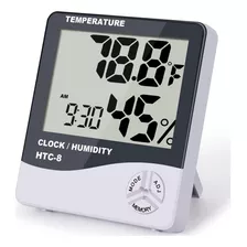 Termohigrômetro Digital Htc-1 Com Relógio E Alarme