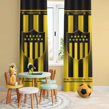 Set De Cortinas 2 Paños 150 X 235 Peñarol