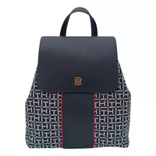 Mochila Tommy Hilfiger Maxine Ii Solapa Monograma Cuadrado 