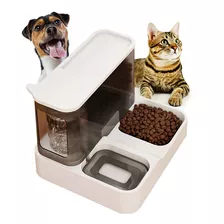 Porta Ração Água Comedouro Gato Cão Cachorro Dispenser Duplo