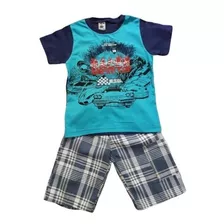 Conjunto Infantil Molekada Tam. 4 Anos Camiseta Bermuda 