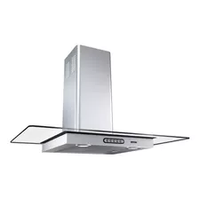 Exaustor Depurador De Cozinha Fogatti Cvr Ilha Aço Inoxidável E Vidro Ilha 75cm X 5.2cm X 60cm Inox 127v