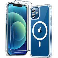 Funda Magnética Para iPhone 12 12 Pro Protectores Pantalla 2