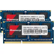 Memoria Ram 8 Gb (2 X 4 Gb) Ddr3-1600 Sodimm Ddr3l Pc3-12800