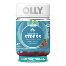 Olly Goodbye Stress | Alivio Definitivo Al Estrés 42 Gomitas Sabor Fresa