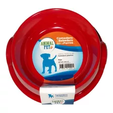 Comedero Bebedero Plastico Medium Perros Cachorros Mascotas