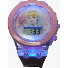 Relógio Infantil Acende Pisca Princesa Promoção 