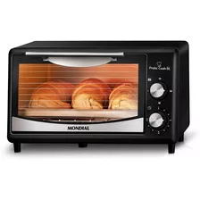 Forno De Bancada Elétrico Mondial Pratic Cook Fr-09 6l Preto/inox 220v