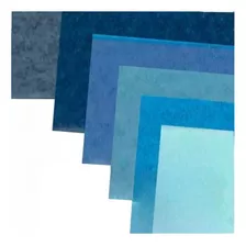 Papel Fabriano Color Gama Azules Tiziano X6 Cartulina Arte