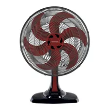 Ventilador De Mesa Ventisol Ventilador De Mesa Turbo Premium 6p Vom50 Preto Com 6 Pás Cor Vermelho, 50 cm De Diâmetro 60 Hz 127 v