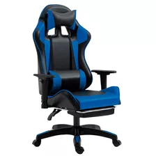  Genérica Silla Gamer Negra Y Celeste