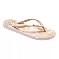 Sandalias Playa Roxy Bermuda Print Beige Mujer Arjl100871-bw