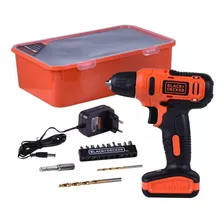 Parafusadeira Furadeira Reversível Ld12sp 12v Black+decker Cor Laranja 110v/220v