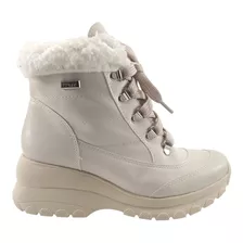 Bota Com Lã El Quique Off White Forrada Com Lã