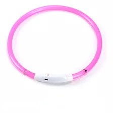 Coleira Pet Dog Light Dogs Colar Usb Pvc Recarregável Led