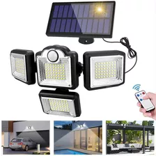 Llinpi® Lampara Solar Exterior Jardín Pared 192 Led Ip65