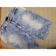 Bermuda Batik Hombre Clásica De Jean