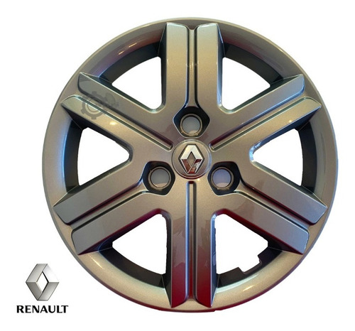 Tapones De Rin Renault Kwid Originales 14  Humo 2023 (4pzs) Foto 5