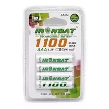 Baterias Recargables Aaa 1.2v 1100mah Blíster X4 