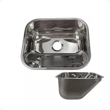 Tanque Inox 40x34 -sobrepor E Embutir- Meganox Aço304 Polido