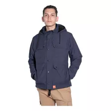 Campera Impermeable Con Corderito Otto Azul Aire Libre