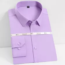 Camisa Masculina De Seda Aloe, Camisa Padrão Empresarial De