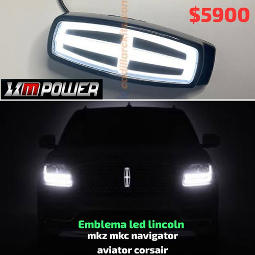 Emblema Led Lincoln Mkz Mkc Navigator  Foto 3