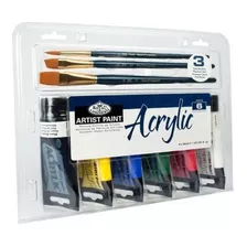 Kit Tinta Acrílica C/ 9 Peças Royal & Langnickel - Acr75-6b