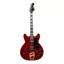 Hagstrom Guitarra Eléctrica De Cuerpo Hueco De 6 Cuerdas, .