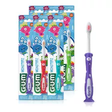 Gum Monsterz Cepillo De Dientes Para Niños Y Niños Pequeños,