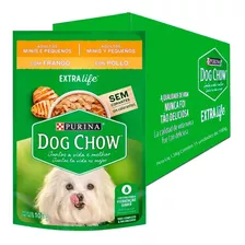 Caixa Sachê Purina Dog Chow Adulto Minis E Pequenos Frango