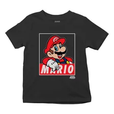 Playera De Niño Manga Corta Nintendo Original Mario Bros