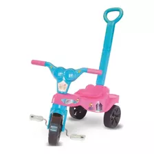 Triciclo Princesa Com Empurrador Rosa - Kepler Cor Rosa Princesa