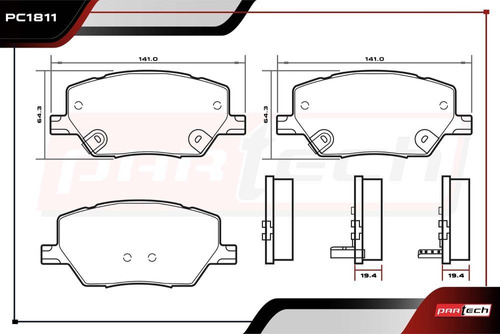 Balatas Delanteras Jeep Renegade 2019 2020 Foto 2