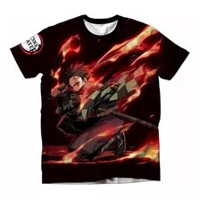 Playera Adulto Demon Slay Anime Moda Full Print 