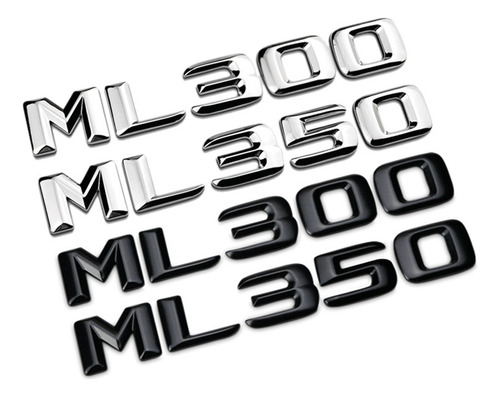 3d Abs Trunk Badge Sticker Ml 300 Para Mercedes- Benz Ml300 Foto 2