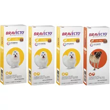 Bravecto Combo ( 3 ) 2 A 4,5 Kg + ( 1 ) 4,5 A 10 Kg