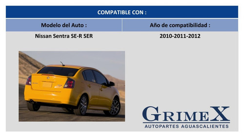 Calavera Nissan Sentra Se-r 2010-2011-11-2012-12 Oscura Tyc Foto 10