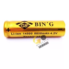 Bateria Recarregável Li-ion P/ Lanterna 14500 4.2v 6800mah 